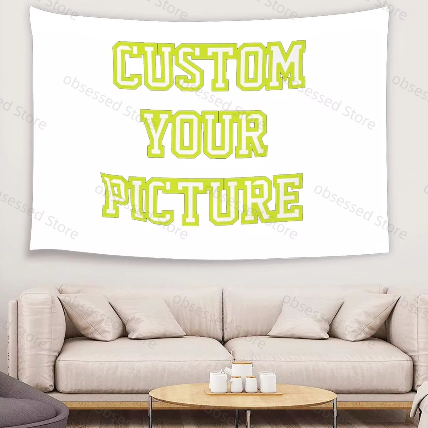 Home Textiles & Decorations - 写真をカスタマイズしたタペストリー印刷、部屋の壁掛け装飾、タペストリーのカスタマイズ、ホームテキスタイル製品