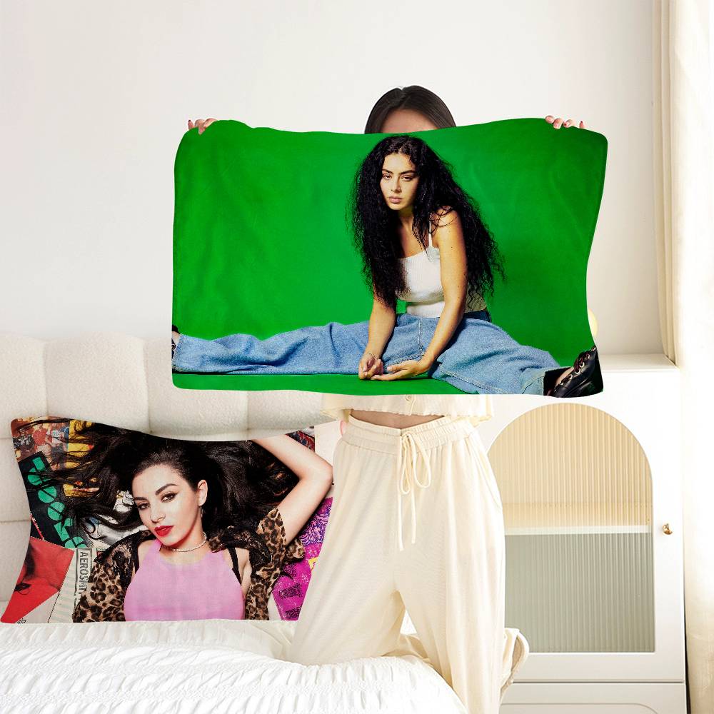Home Textiles Premium - シンガー C-Charli X-XCX プレミアム速乾枕タオル 大人用枕カバー用耐久性ポリエステル生地