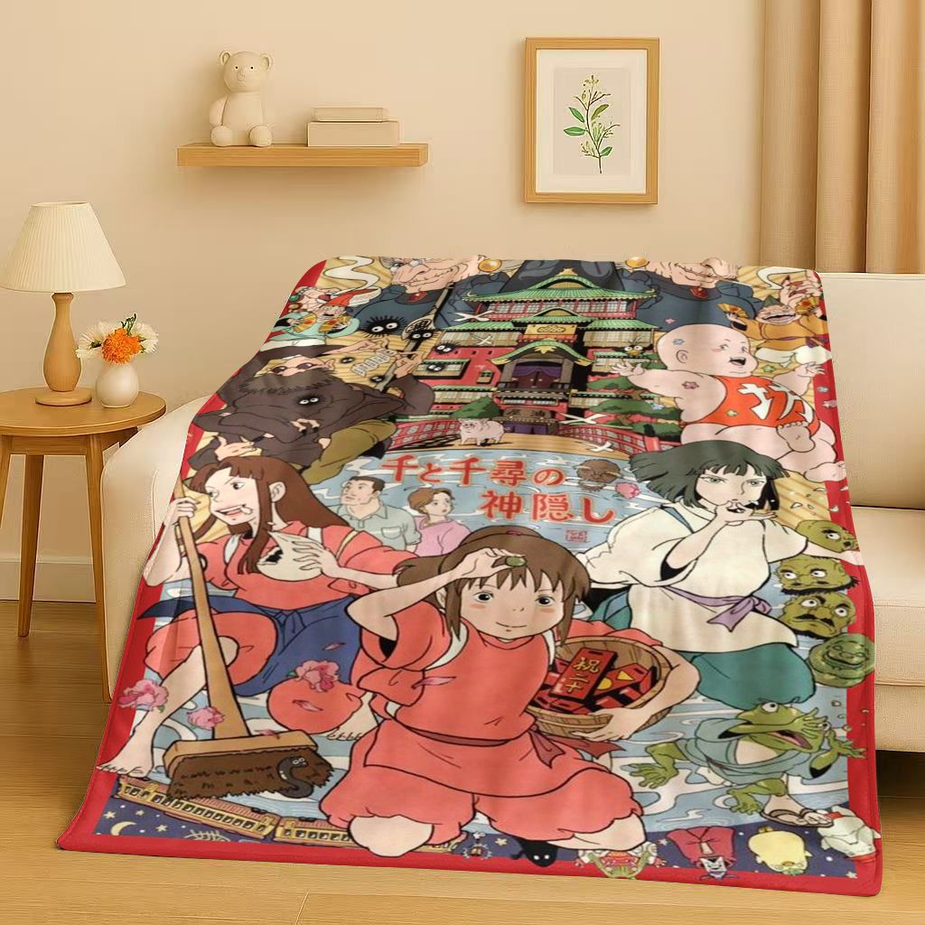 クラシック漫画千と千尋の神隠しノーフェイスマンフランネルブラ - Home Textiles Face Towel のレビューと価格