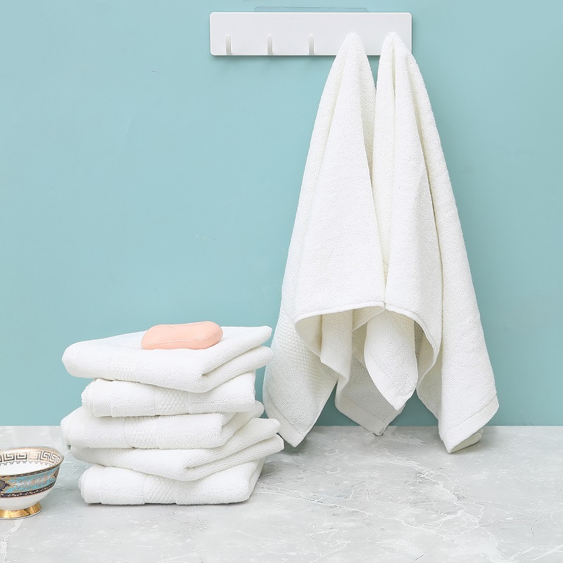 白い綿のフェイスタオルセット,2/4/6ピース,顔のタオルセ - Home Textiles Face Towel のレビューと価格